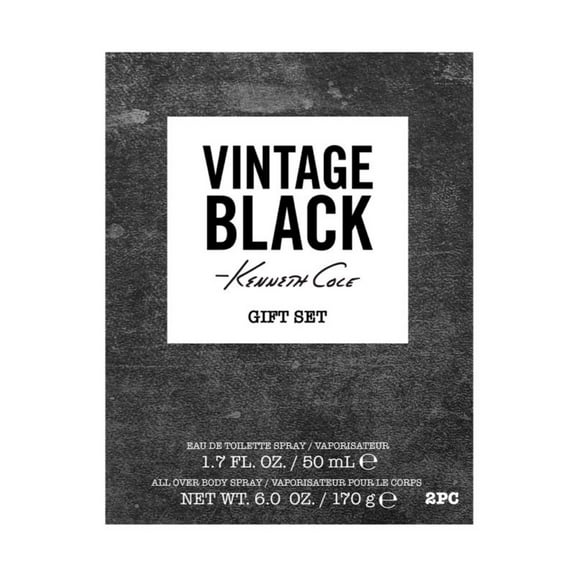 Kenneth Cole Vintage Black Cologne Gift Set for Men, 2 Pieces