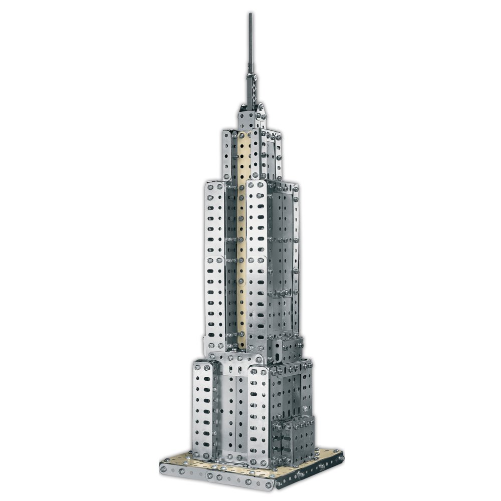 Meccano 20068851 2 in 1 Model Kit Empire State Building & Arc de
