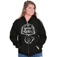 thumbnail image 4 of Caturday Morning Cats Coffee Lovers Zip Hoodie Sweatshirt Women Brisco Brands S, 4 of 5