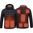 thumbnail image 1 of Heated Jacket, Winter Outdoor Warm Electric Heating Coat, 8 Heating ZonesM, 1 of 5