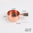 thumbnail image 1 of Tasse à Sauce Élégante de 80 ml en Acier Inoxydable Couleur Or Rose avec Manche Court et Bec Verseur - Plat à Condiments Résistant à la Rouille pour Steak, Sauce Tomate et Plus - Idéale pour un Usage Quotidien, les Fêtes et les Cadeaux - Rehausse, 1 of 6