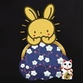 thumbnail image 3 of CafePress - Japanese Style Rabbit With Purse Pajamas - Women's Short Sleeve Print T-Shirt and Pants Dark Cotton Pajama Set, 3 of 7