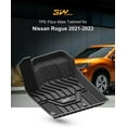 thumbnail image 2 of 3W Floor Mats & Cargo Liner for Nissan Rogue 2014-2020 TPE All Weather Full Set Car Mats For Nissan Rogue (NOT for Nissan Rouge Sports) 1st&2nd Rows and Trunk, 2 of 5