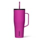 thumbnail image 1 of Corkcicle Cold Cup XL Vaso aislado con asa, tapa y pajita, ponche de bayas, 30 oz – Botella de agua reutilizable apta para portavasos que mantiene las bebidas frías 12 horas, 1 of 5