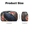 thumbnail image 5 of Crow Oxford Fabric Digital Pouch for Electronic Devices, Waterproof Travel Case for Cell Phone Charger, Hard Drive, and Cords - 5.9x9.44x3.14 inches, 5 of 6