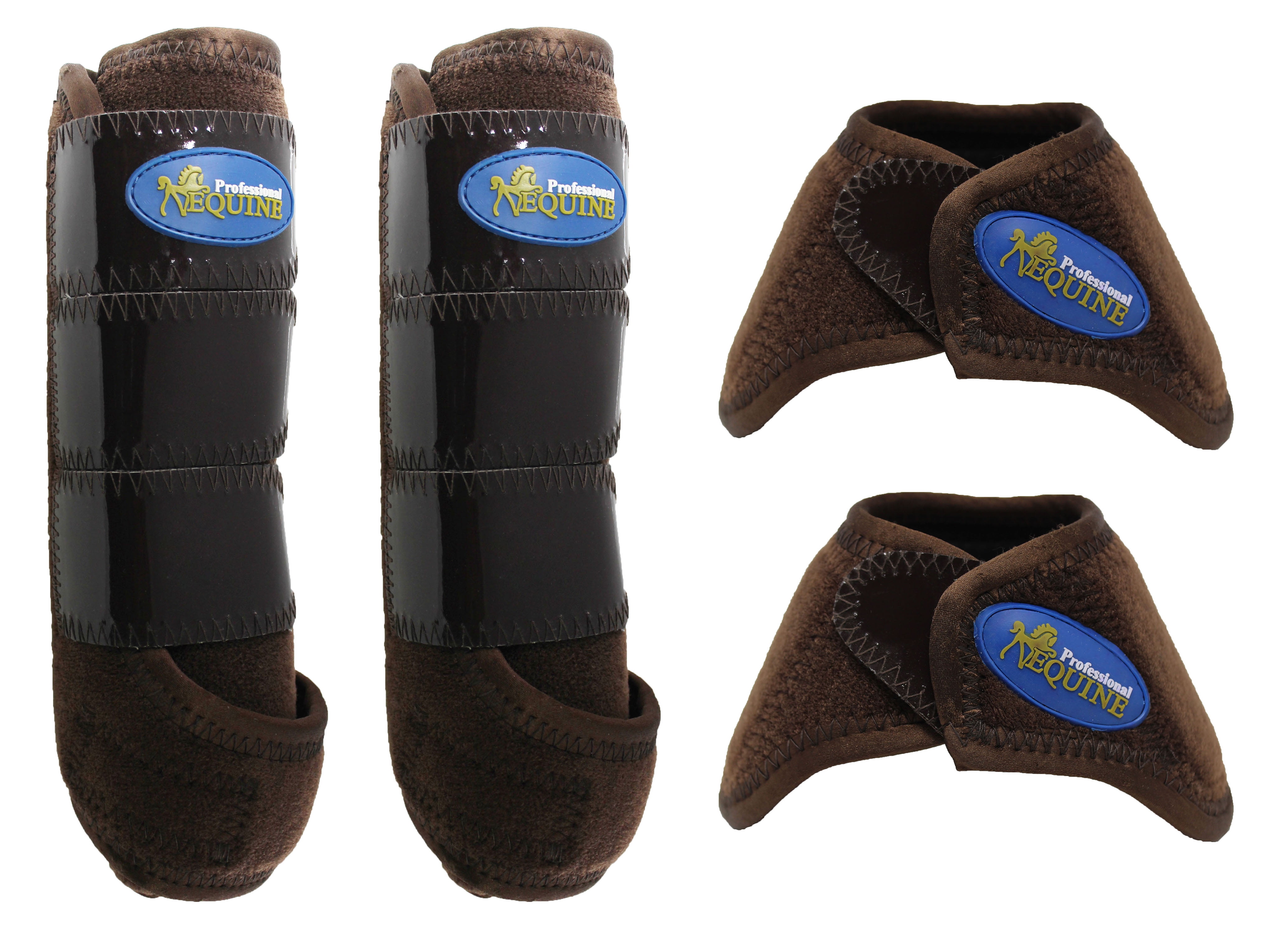 Horse Medium Professional Equine Sports Medicine Splint Bell Boots 4143B