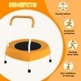 thumbnail image 6 of 27.5 Inch Toddler Trampoline with Handle for 1-4 Years Old Kids, Indoor Outdoor Small Mini Trampolines for Boys and Girls, Easy to Assembly, Orange, 6 of 9