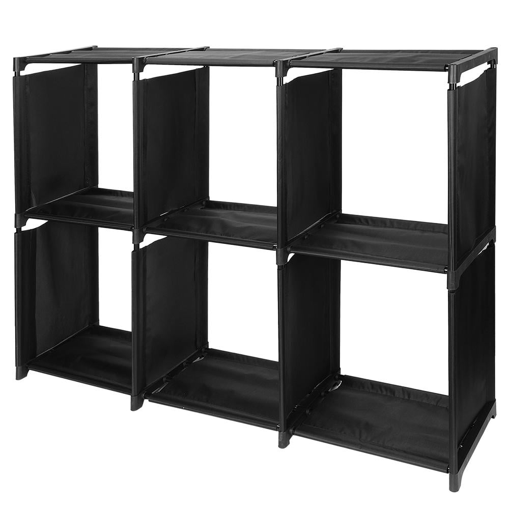 SortWise 6 Cube Storage Shelves DIY Closet Organizer Rack Open