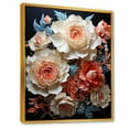 thumbnail image 2 of Designart "Dreamlike Minimalist Carnation Blooms" Carnations Floater Framed Wall Art Prints, 2 of 5
