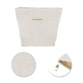 thumbnail image 4 of Unique Bargains 1 Pc Portable Embossment Rose Makeup Bag Polyester Beige Small, 4 of 5