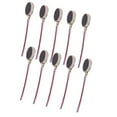 thumbnail image 3 of 10x 1.5 - 3V DC Micro Flat Button Coin Vibrating Vibrator Motors 3V 10MM*2.7MM, 3 of 5