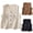 Beige, variant on Embroidered V Neck Vest for Women Boho Sleeveless Button Down Casual Waistcoat with Pockets