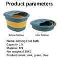 thumbnail image 7 of Gzwccvsn Foot Bathtub Folding Bathtub Camping Sink Pedicure Massager Soaking Feet Bucket Pedicure Basin Foot Bucket, 7 of 7