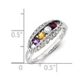 thumbnail image 3 of 14K White Gold Family Jewelry Diamond Semi-Set Ring - Size 7, 3 of 3