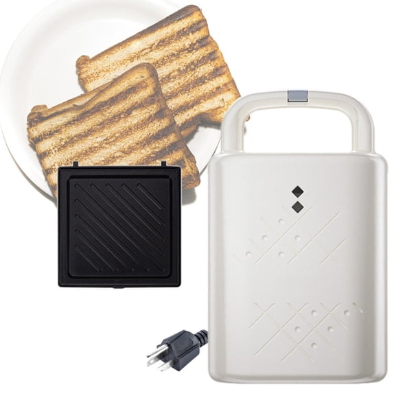 Máquina para hacer gofres eléctrica, sandwichera con placa única, reutilizable, minimáquina versátil antiadherente para pizza, máquina para hacer