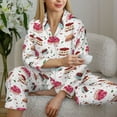 thumbnail image 6 of Uemuo Birthday Cake Pattern Womens Pajama Sets,PJ Set for Women,Pajamas for Women Logo,Long Sleeve Pajama Set for Women,Soft Long Sleeve Top With Pants-XX-Large, 6 of 9