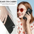 thumbnail image 4 of Case for Samsung Galaxy S24, Carbon Fiber Back Case + Carbon Fiber Back Card Bag, RFID Blocking Anti-Scratch Protective Magnetic Kickstand Phone Case Cover for Samsung Galaxy S24, Black, 4 of 10