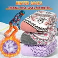 thumbnail image 6 of Loritta 3 Pairs Thermal Socks for Women, Winter Thick Warm Heated Boot Crew Socks Size 5-11, 6 of 6