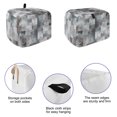 thumbnail image 5 of Toaster Cover 2 Slice, Gray Geometric Dustproof Bakeware Oven Protector with Top Hook, Modern Abstract Art Block Waterproof Small Kitchen Appliance Toasters Dust Cover, 11"x6"x8", 5 of 9