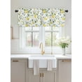 thumbnail image 2 of Valances for Windows Summer Fruit Leaf Rod Pocket Cafe Window Treatments Valance Curtains for Kitchen Bathroom Laundry Basement Windows 54"x18", 2 of 9
