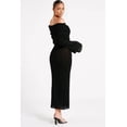 thumbnail image 6 of Women'S Fall Off Shoulder Bodycon Sweater Dress Formal Long Sleeve Elegant Club Party Midi Maxi Dresses, 6 of 7