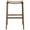 thumbnail image 5 of Modway Saoirse Woven Rope Wood Bar Stool - Set of 2 in Walnut Natural, 5 of 10