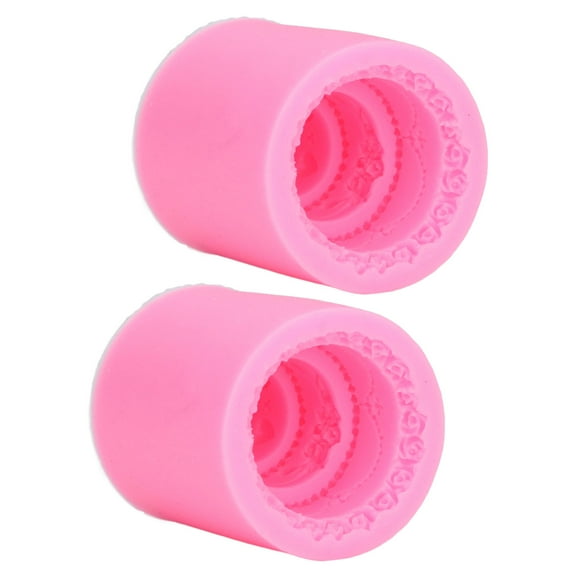 Cake Mold,2pcs Fondant Molds Pink Food Molds Silicone Soap Molds Exceptional Craftsmanship