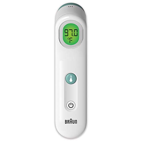 Braun Forehead Thermometer - Digital Thermometer with Professional Accuracy and Color Coded Temperature Guidance - Thermometer for Adults, Babies, Toddlers and Kids