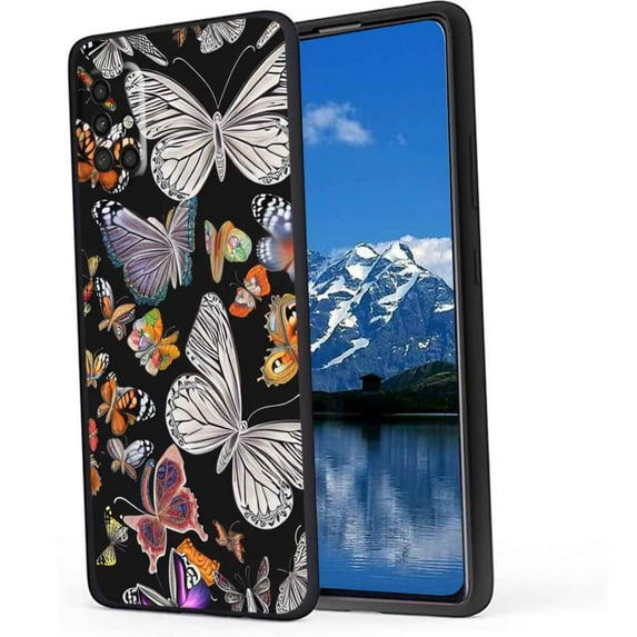 Butterflies-106 Phone Case, Degined for Samsung Galaxy A51 4G Case Men Women, Flexible Silicone Shockproof Case for Samsung Galaxy A51 4G
