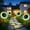 Green-Warm White, variant on WE 1 Pack Outdoor Solar Lights，Led Solar Sunflower Lights, Stake/Wall 2-in-1 Waterproof Solar Garden Lights for Yard, Landscape, Fence, Patio, Driveway, Pathway