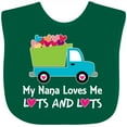 thumbnail image 3 of Inktastic Nana Loves Me Grandson Boys Boys Baby Bib, 3 of 4