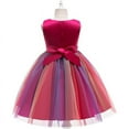 thumbnail image 3 of Flower Girls Sequin Dress Rainbow Tutu Birthday Party Princess Dress Pageant Gown, 3 of 5