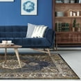 thumbnail image 5 of 5' x 8' Navy Vintage Medallion Bordered Indoor Area Rug, 5 of 5