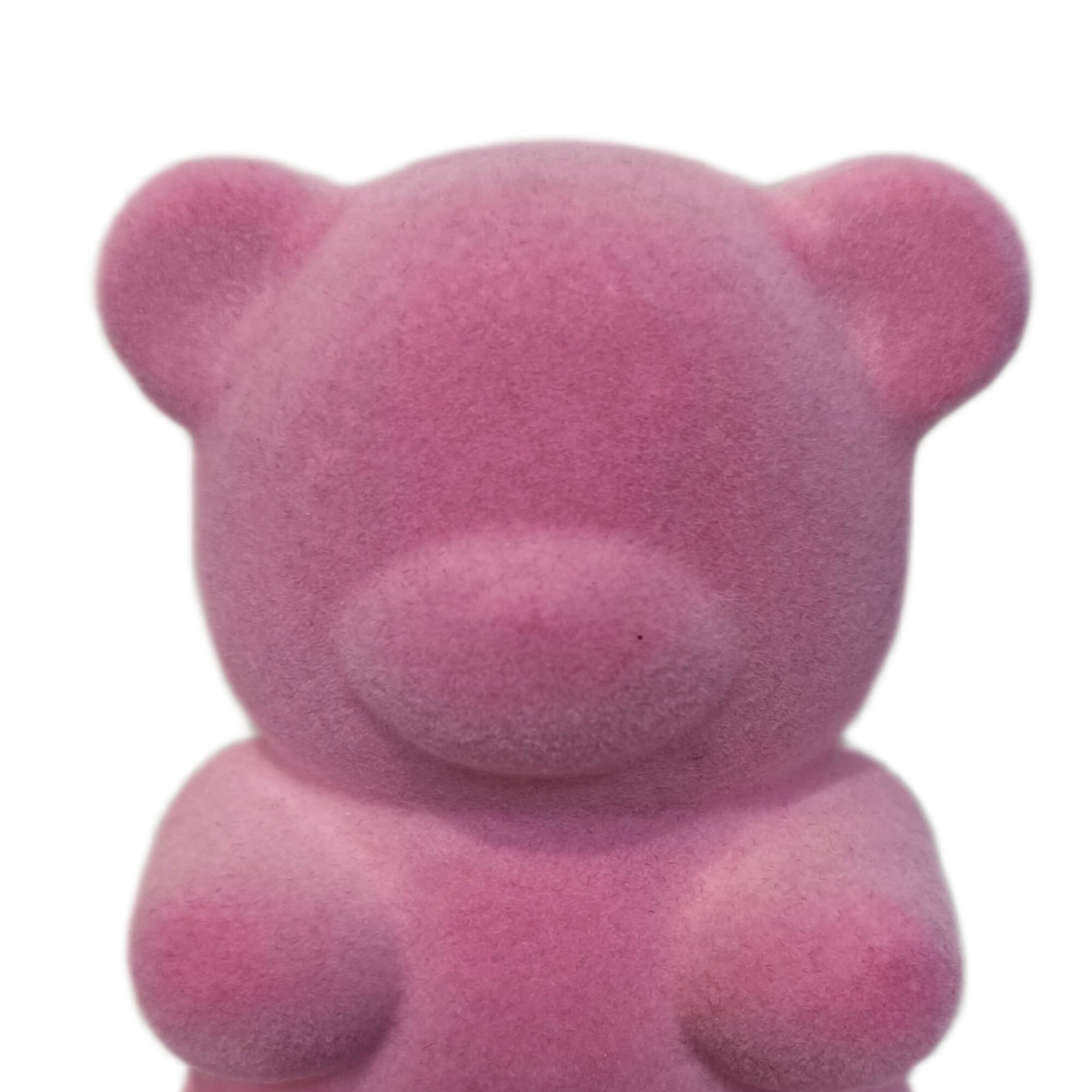 Valentine's Day Small Flocked Pink Bear Decor, 4 in, by Way to Celebrate