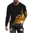 thumbnail image 2 of Blusas y camisas de manga larga y cuello redondo para hombre, camisetas informales con estampado de cuello redondo, blusas de manga corta para hombre, 2 of 5