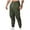 #01 Army Green 【Everyday Essentials: Stock Up on Colors】, variant on Men's Lace-Up Elastic Waist Pocket Shorts Pants Bottoms for Exercise Fitness Home Gym Casual Daily Wear Comfortable Fit | Ihhxva,Black 2XL