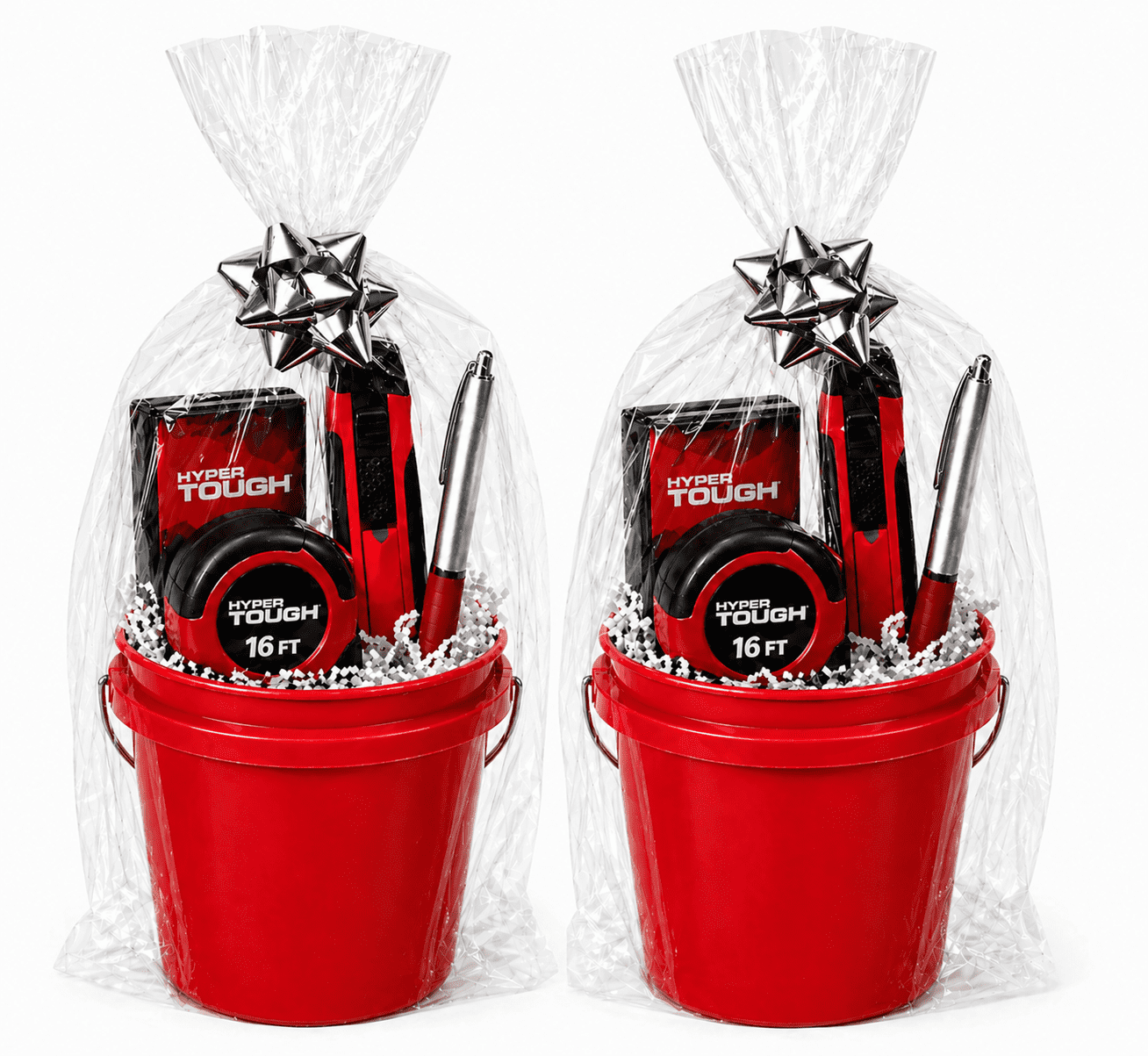 Hyper Tough 0.4 Quart Red Mini Bucket, Small Durable Utility Pail for Cleaning, Crafts & Storage