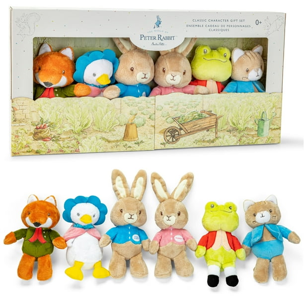 Set de animales de peluche KIDS PREFERRED Peter Rabbit, 6 piezas