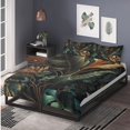 thumbnail image 2 of Juego de cama de 3 piezas con estampado botánico tropical, 2 of 9