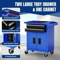 thumbnail image 3 of WORKPRO 20 inch 5-Drawer Rolling Tool Chest, Sliding Metal Drawer Rolling Tool Storage Cabinet, Removable Toolbox Organizer for Workshop, Garage, 3 of 7