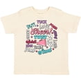 thumbnail image 3 of Inktastic Cheer Word Salad with Megaphone and Stars Girls Toddler T-Shirt, 3 of 5