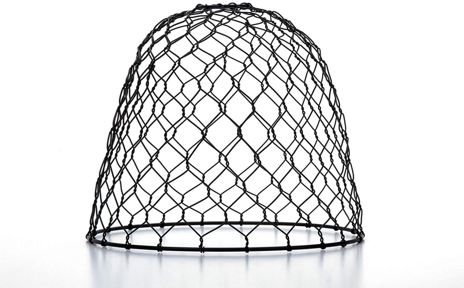 Cleveland Vintage Lighting 30397A Chicken Wire Shade 10 ... Metal Dome Black