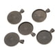 thumbnail image 3 of Paquete de 50 bandejas metálicas para colgantes con base de cabujón en blanco para joyería de 1 pulgada Negro, 3 of 7