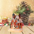 thumbnail image 2 of Advancent Resin Christmas Scene Snow House LED Decoration Set Village Desktop Kits de decoración para fiestas Casa S2301D, 2 of 6