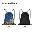 thumbnail image 2 of Yiaed Colorful Coral Reef Print Drawstring Bags Drawstring Backpack Bulk String Back Pack Gym Sport Bag-Medium, 2 of 5