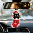 thumbnail image 5 of Christmas Acrylic Ornament, Flat Stocking Pendant, Clear Christmas Tree Decoration, Durable Hanging Holiday Decor, 3.14x1.18 Inch for Home and Party, 5 of 7