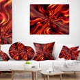 thumbnail image 4 of Designart Red Infinity Illustration - Abstract Throw Pillow - 18x18, 4 of 5