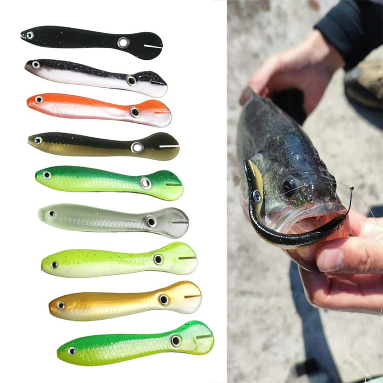 7cm Fishing Bait Wobble Tail Lure Silicone Loach Baits Artificial Soft  Swimbaits