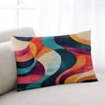 thumbnail image 2 of Vintage Geometric Throw Pillow Cover 20 x 26 Inch Decorative Pillow Cover Colorful Contemporary Minimalist Lumbar Pillowcase Seasonal Rectangle Cushion Case for Couch Sofa Bed Living Room, 2 of 7
