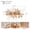 Gold-J6985G, variant on EKE Women’s Hair Clip Vintage Retro Back-Wear Elegant Hair Accessory with Fashion Texture